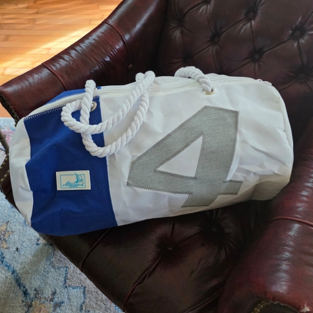 Nautical Blue and White Travel Bag